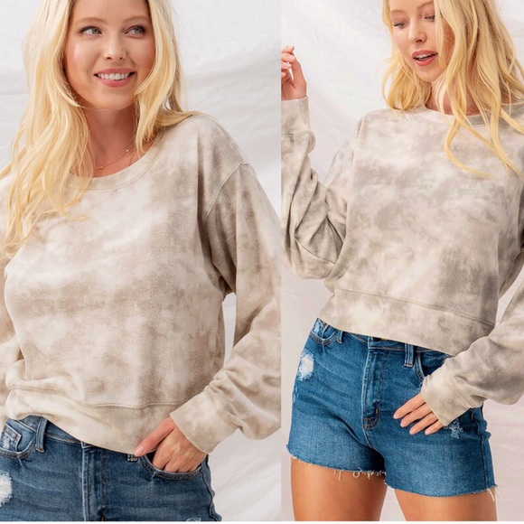 Tie Dye Cozy Pullover Sweater - Picture 1 of 5